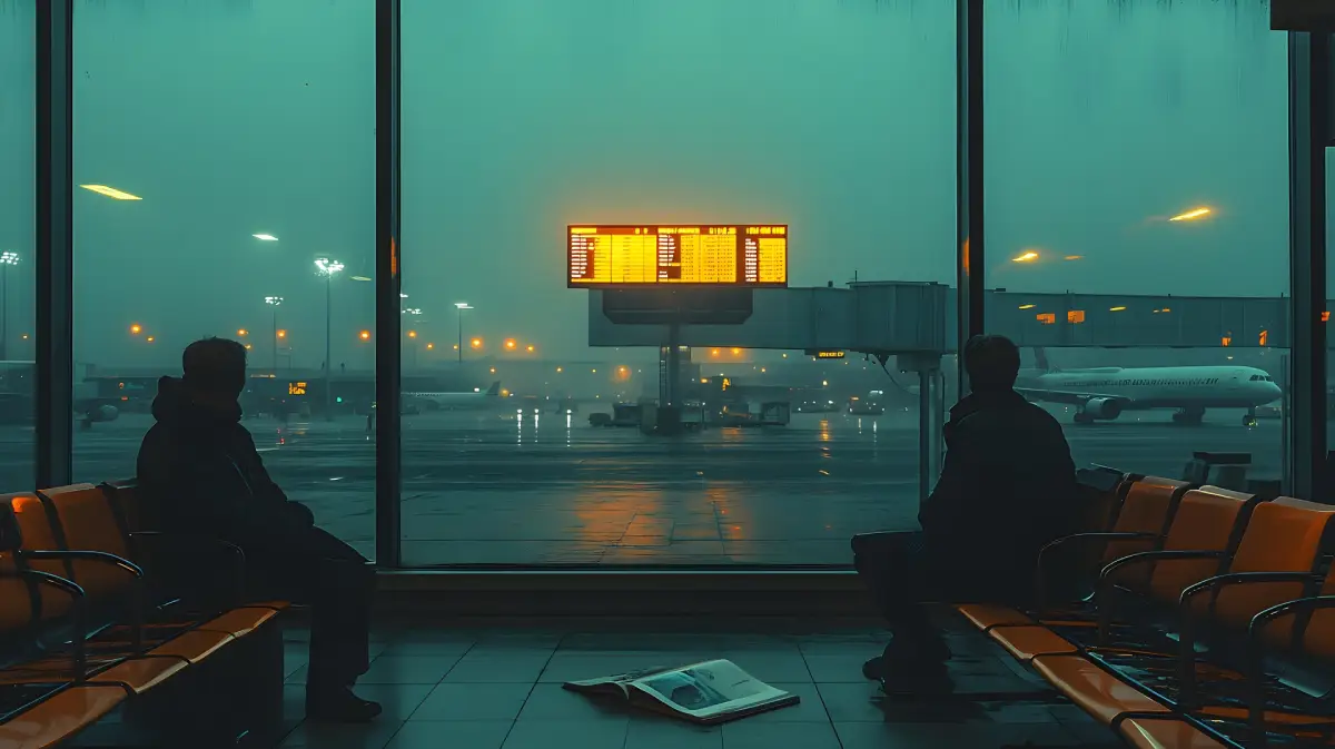 Digital airport advertising screen in Saudi Arabia