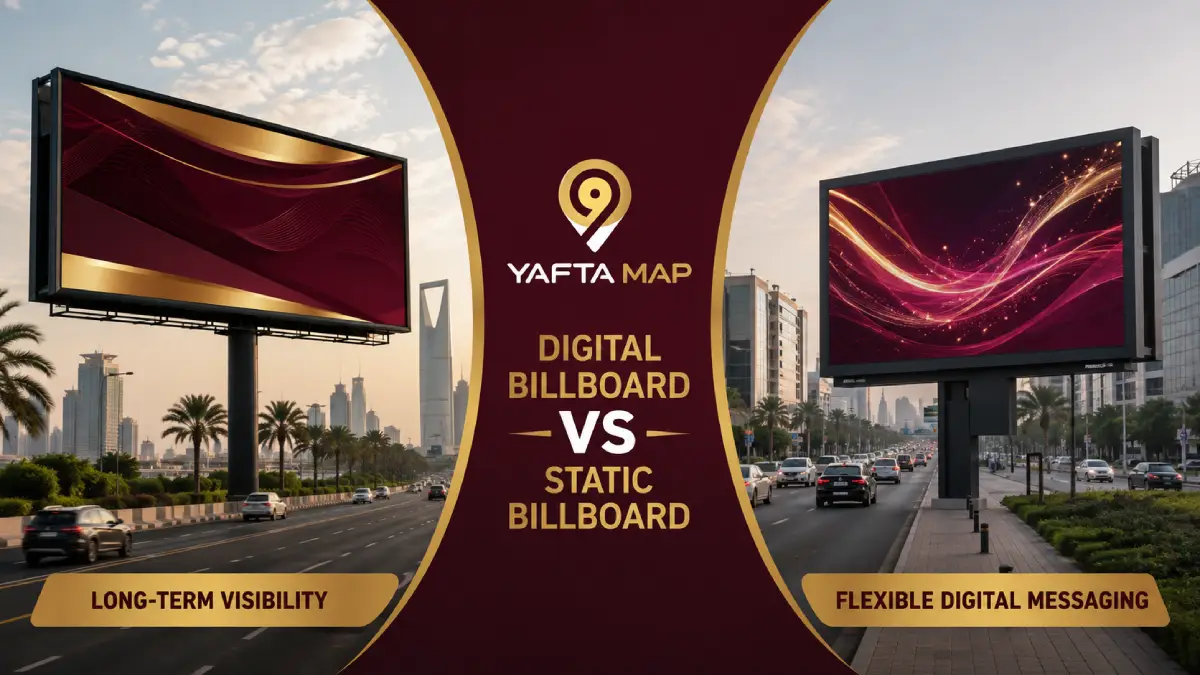 Static billboard versus digital billboard advertising comparison